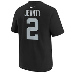 Las Vegas Raiders Nike Ashton Jeanty Youth 2025 NFL Draft First Round Pick Name & Number T-Shirt