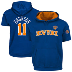 Jalen Brunson New York Knicks Big & Tall Short Sleeve Hoodie Online