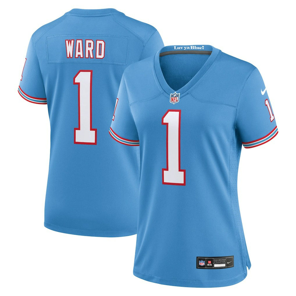 Tennessee Titans Nike Cam Ward Women's 2025 NFL Draft 2nd Alternate Game Jersey