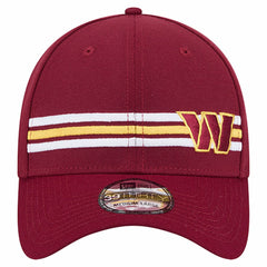 Washington Commanders New Era Stripes 39THIRTY Flex Hat