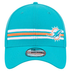 Miami Dolphins New Era Stripes 39THIRTY Flex Hat
