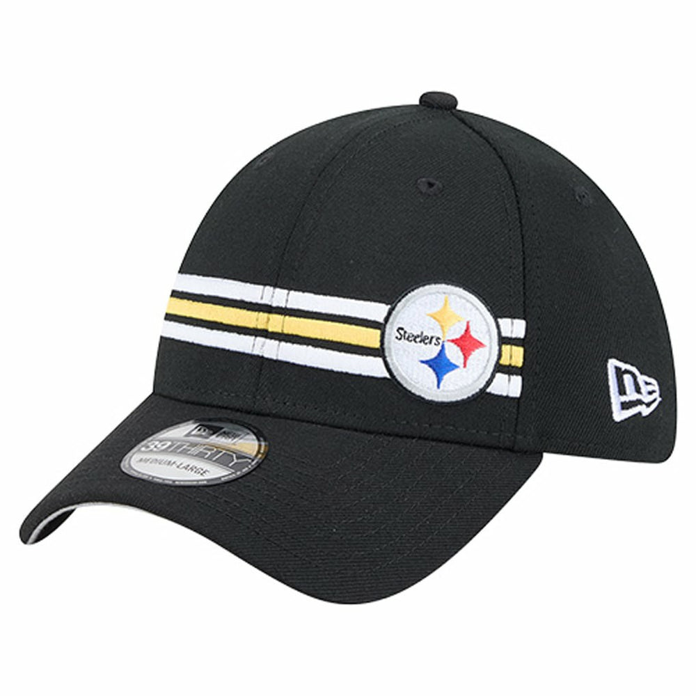 Pittsburgh Steelers New Era Stripes 39THIRTY Flex Hat