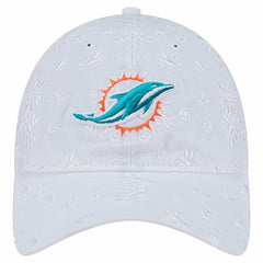 Miami Dolphins New Era Women's Floral 9TWENTY Adjustable Hat