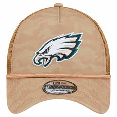 Philadelphia Eagles New Era Wheat Camo 9FORTY Adjustable Hat