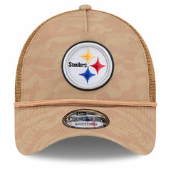 Pittsburgh Steelers New Era Wheat Camo 9FORTY Adjustable Hat