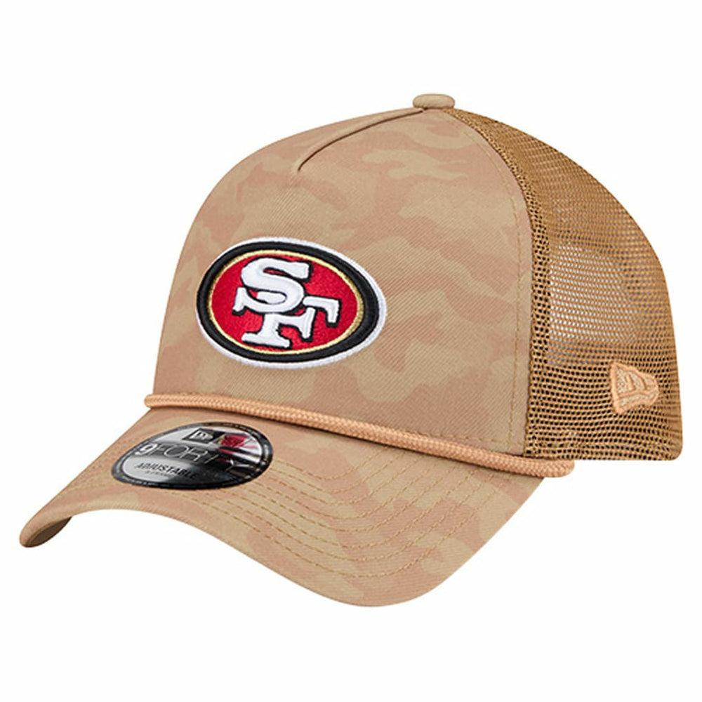 San Francisco 49ers New Era Wheat Camo 9FORTY Adjustable Hat