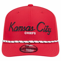 Kansas City Chiefs New Era Script 9SEVENTY Adjustable Hat