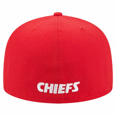 Kansas City Chiefs New Era Overlap Wordmark 59FIFTY Fitted Hat