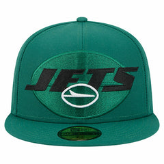 New York Jets New Era Overlap Wordmark 59FIFTY Fitted Hat