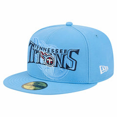 Tennessee Titans New Era Overlap Wordmark 59FIFTY Fitted Hat