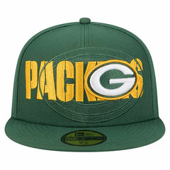 Green Bay Packers New Era Overlap Wordmark 59FIFTY Fitted Hat