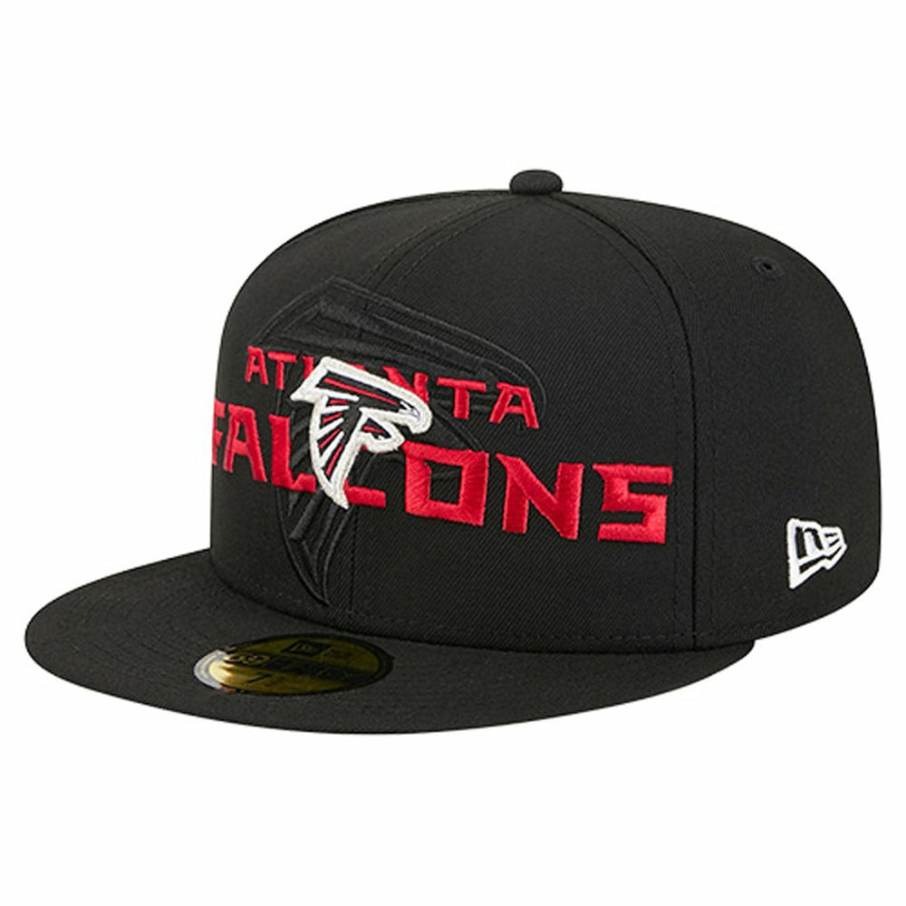 Atlanta Falcons New Era Overlap Wordmark 59FIFTY Fitted Hat
