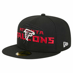 Atlanta Falcons New Era Overlap Wordmark 59FIFTY Fitted Hat