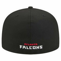 Atlanta Falcons New Era Overlap Wordmark 59FIFTY Fitted Hat