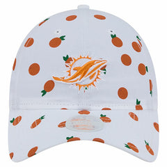 Miami Dolphins New Era Women's Fruit Pattern 9TWENTY Adjustable Hat