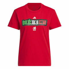 Mexico National Team Women's Jersey Hook T-Shirt Red - Adidas