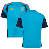 Spain National Team Youth FIFA x World Cup 2026 Tiro Training Jersey Turquoise - Adidas