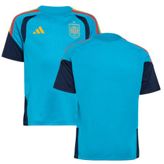Spain National Team Youth FIFA x World Cup 2026 Tiro Training Jersey Turquoise - Adidas