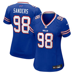 T.J. Sanders Buffalo Bills Women's Team Game Jersey - Royal