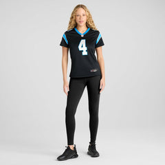 Tetairoa McMillan Carolina Panthers Women's Team Game Jersey - Black