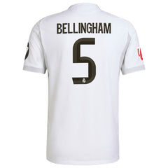 Jude Bellingham Real Madrid 2025/26 Home Jersey White - Adidas