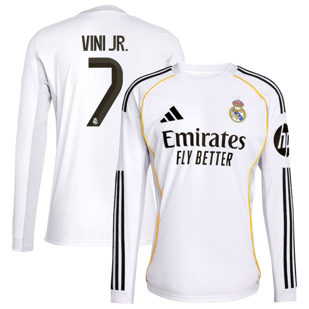 Vini Jr. Real Madrid 2025/26 Home Replica Jersey White - Adidas
