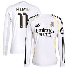 Rodrygo Real Madrid 2025/26 Home Replica Jersey White - Adidas