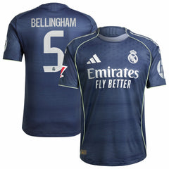 Jude Bellingham Real Madrid 2025/26 Away Player Jersey Blue - Adidas