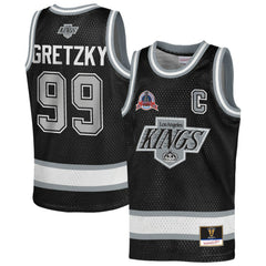 Wayne Gretzky Los Angeles Kings Mitchell & Ness Youth Maxxed Out Fashion Basketball Jersey Outlet