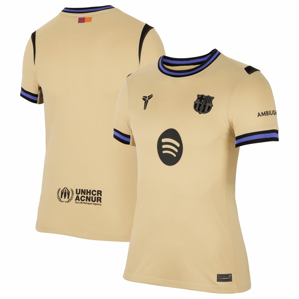 Barcelona Women's 2025/26 Away Stadium Replica Jersey Gold - Nike