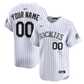 Colorado Rockies Youth Home Custom Limited Jersey - White