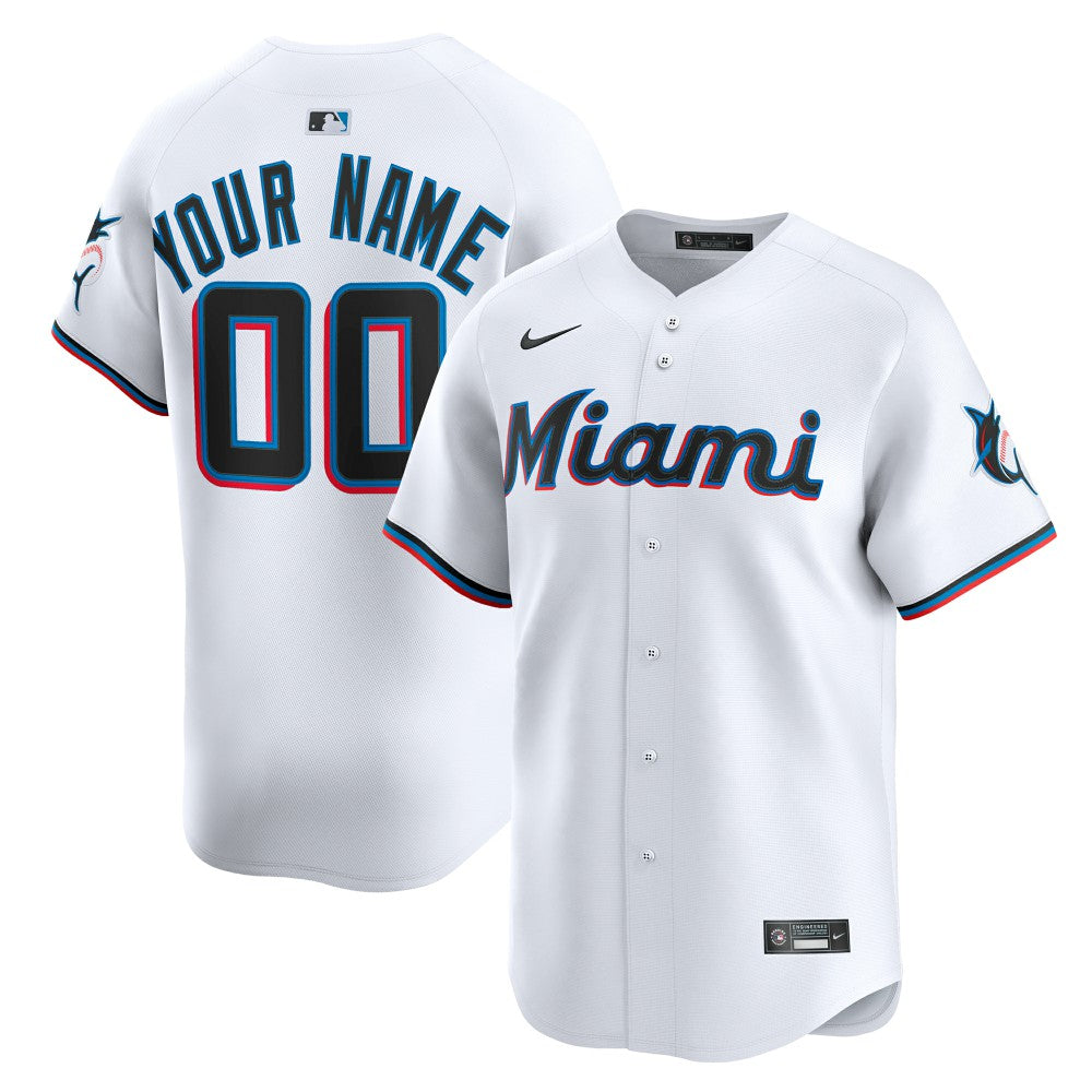 Miami Marlins Nike Youth Home Custom Limited Jersey | MLB New