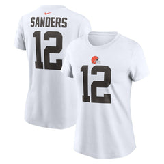 Cleveland Browns Nike Shedeur Sanders Women's 2025 NFL Draft Name & Number T-Shirt