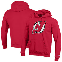 New Jersey Devils Champion Primary Logo 1-Hit Pullover Hoodie For Sale