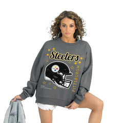 Pittsburgh Steelers Gameday Couture Women's Ready to Rumble Premium Fleece Pullover Sweatshirt