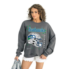 Seattle Seahawks Gameday Couture Women's Ready to Rumble Premium Fleece Pullover Sweatshirt