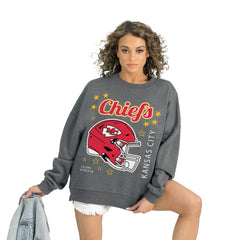 Kansas City Chiefs Gameday Couture Women's Ready to Rumble Premium Fleece Pullover Sweatshirt