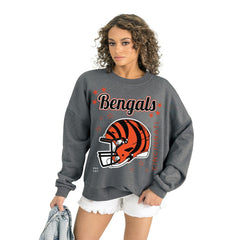 Cincinnati Bengals Gameday Couture Women's Ready to Rumble Premium Fleece Pullover Sweatshirt