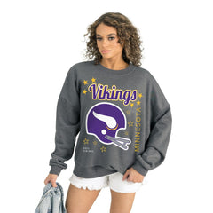 Minnesota Vikings Gameday Couture Women's Ready to Rumble Premium Fleece Pullover Sweatshirt