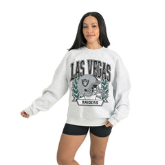 Las Vegas Raiders Gameday Couture Women's Heritage Premium Fleece Pullover Sweatshirt