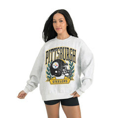 Pittsburgh Steelers Gameday Couture Women's Heritage Premium Fleece Pullover Sweatshirt