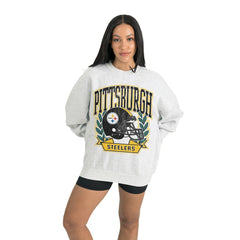 Pittsburgh Steelers Gameday Couture Women's Heritage Premium Fleece Pullover Sweatshirt