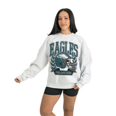Philadelphia Eagles Gameday Couture Women's Heritage Premium Fleece Pullover Sweatshirt