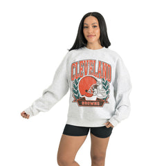 Cleveland Browns Gameday Couture Women's Heritage Premium Fleece Pullover Sweatshirt