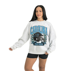 Carolina Panthers Gameday Couture Women's Heritage Premium Fleece Pullover Sweatshirt