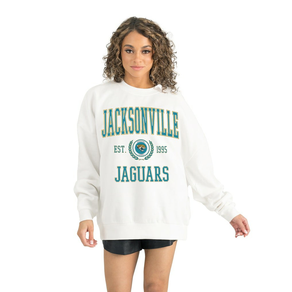 Jacksonville Jaguars Gameday Couture Women's Timeless Triumph Premium Fleece Pullover Sweatshirt