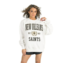 New Orleans Saints Gameday Couture Women's Timeless Triumph Premium Fleece Pullover Sweatshirt