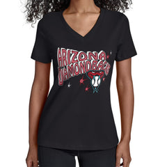 Arizona Diamondbacks Starter Women's Fireworks V-Neck T-Shirt | MLB On Sale