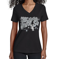 Chicago White Sox Starter Women's Fireworks V-Neck T-Shirt | MLB Online