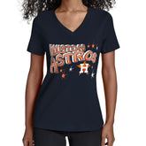 Houston Astros Starter Women's Fireworks V-Neck T-Shirt | MLB Discount